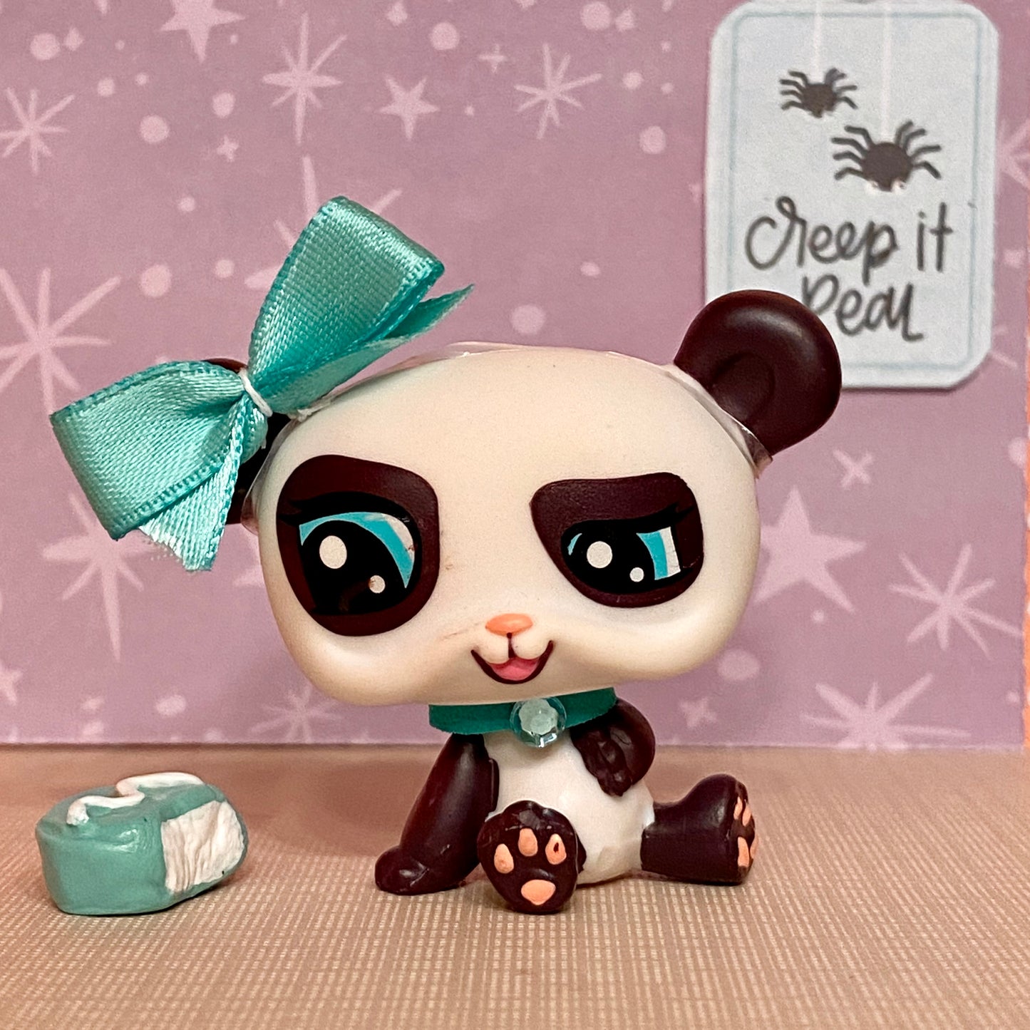 Authentic Vintage Littlest Pet Shop Panda Bear No. 1414