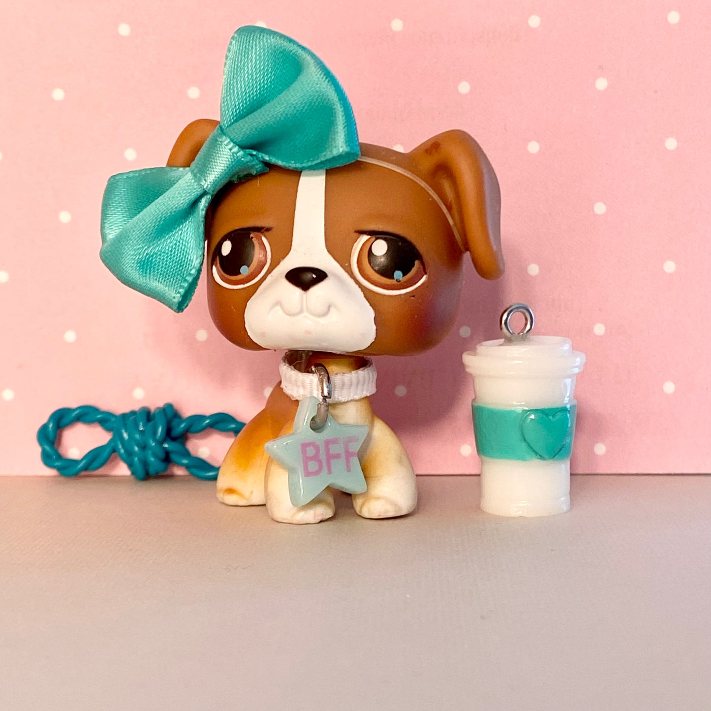 Authentic Vintage Littlest Pet Shop Boxer Dog No. 25