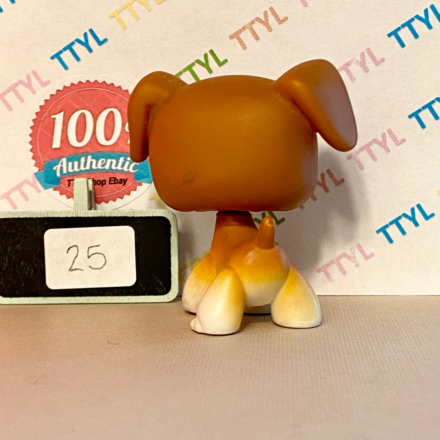 Authentic Vintage Littlest Pet Shop Boxer Dog No. 25