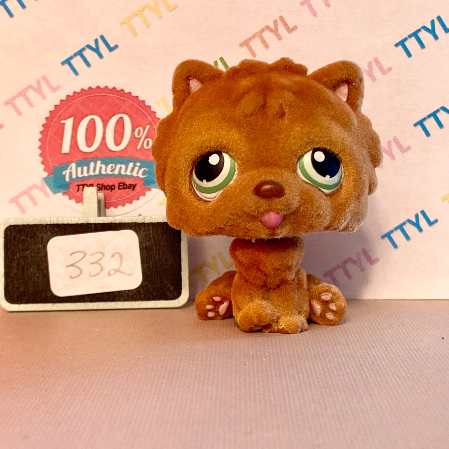 Authentic Vintage Littlest Pet Shop Chow Dog No. 332