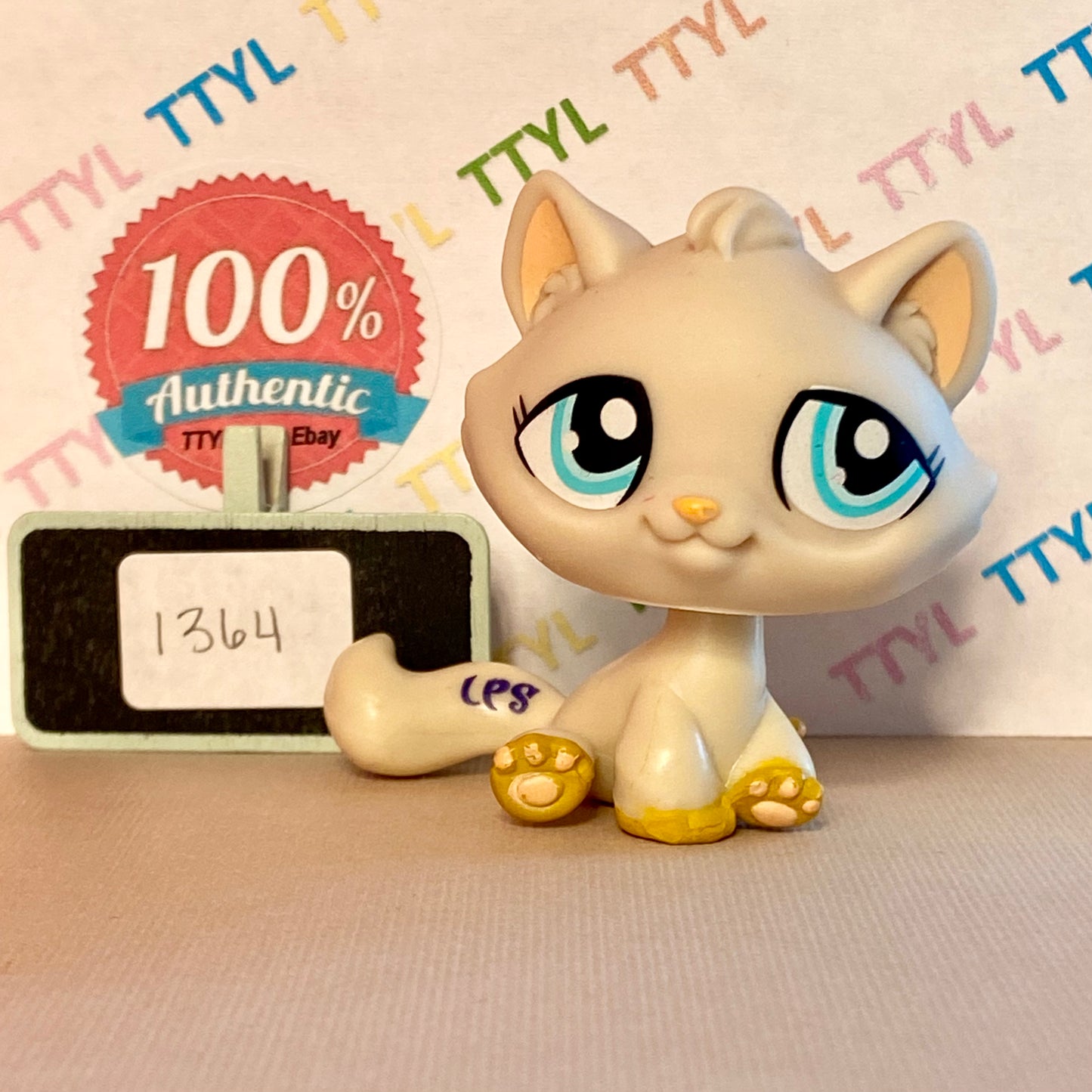 Authentic Vintage Littlest Pet Shop Kitten/Cat No. 1364