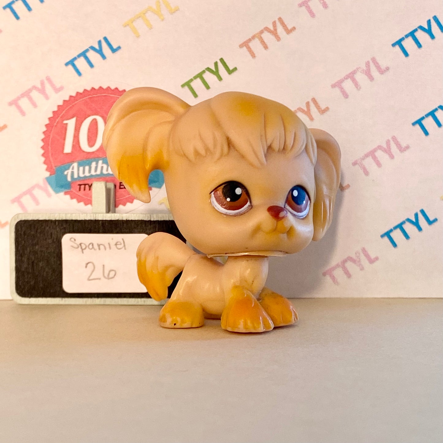 Authentic Vintage Littlest Pet Shop Spaniel Dog No. 26
