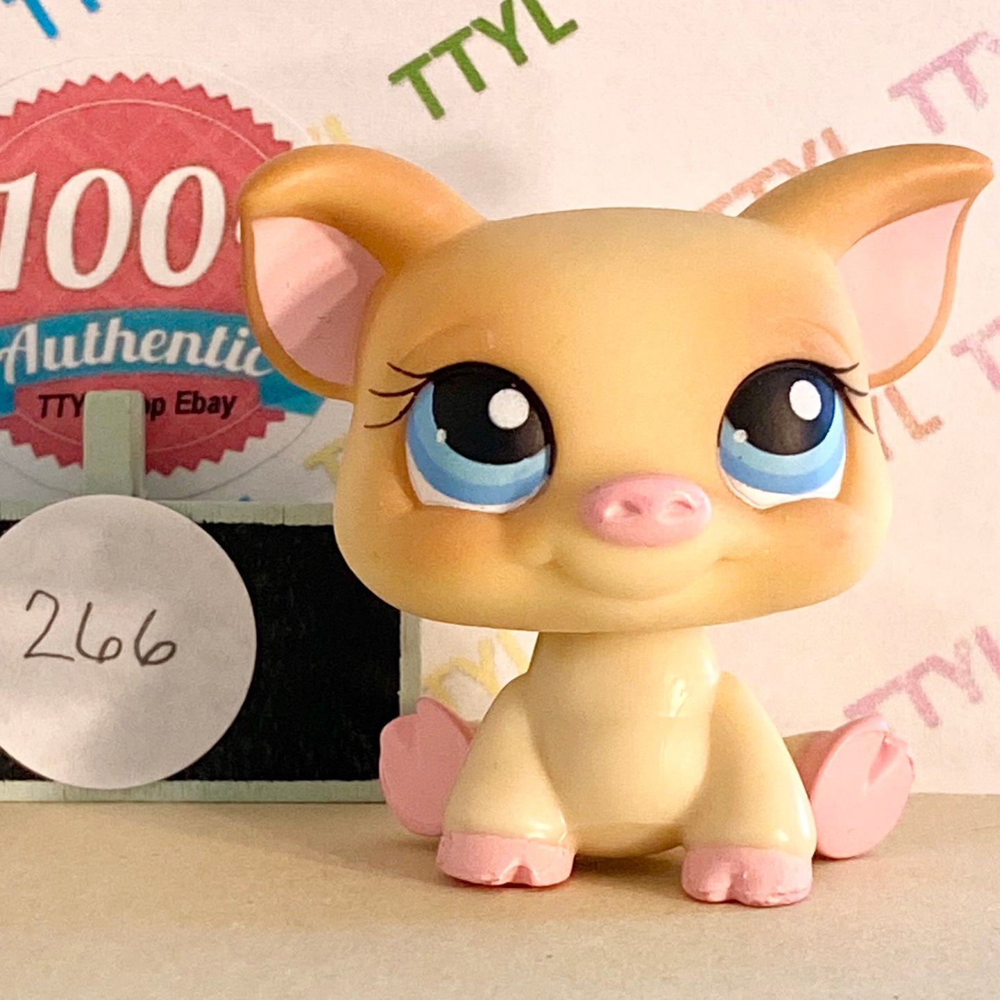Authentic Vintage Littlest Pet Shop Pig No. 266