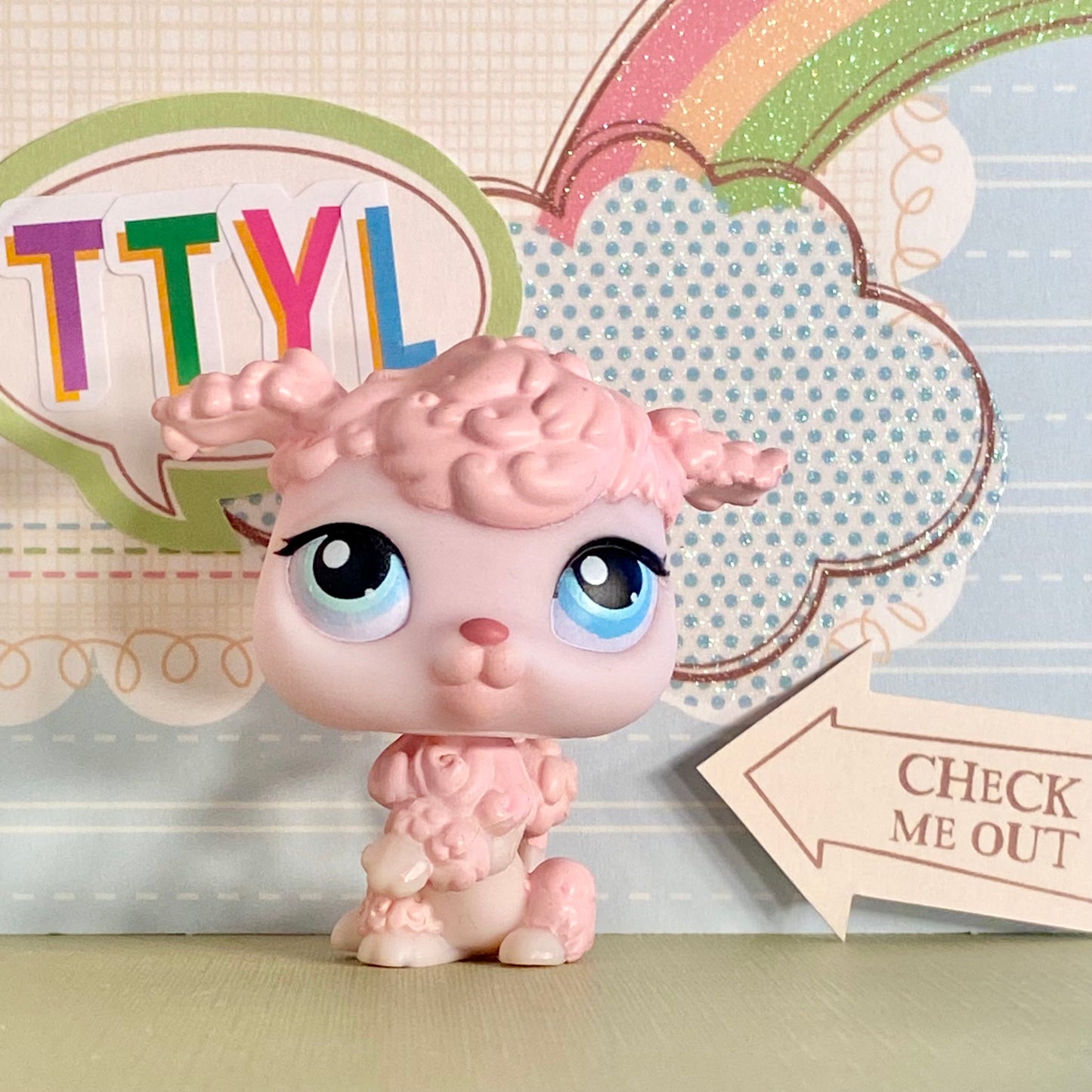 Authentic Vintage Littlest Pet Shop Poodle Dog No. 48