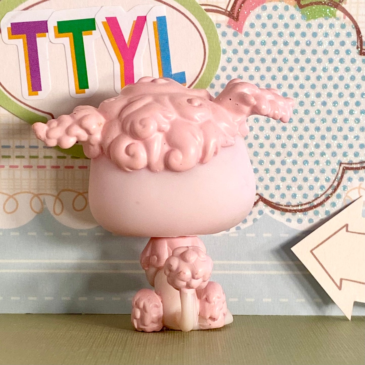 Authentic Vintage Littlest Pet Shop Poodle Dog No. 48