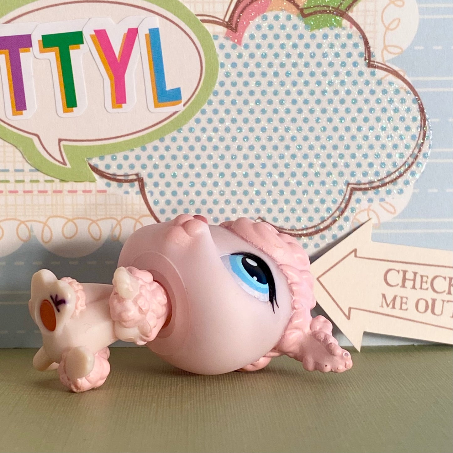 Authentic Vintage Littlest Pet Shop Poodle Dog No. 48