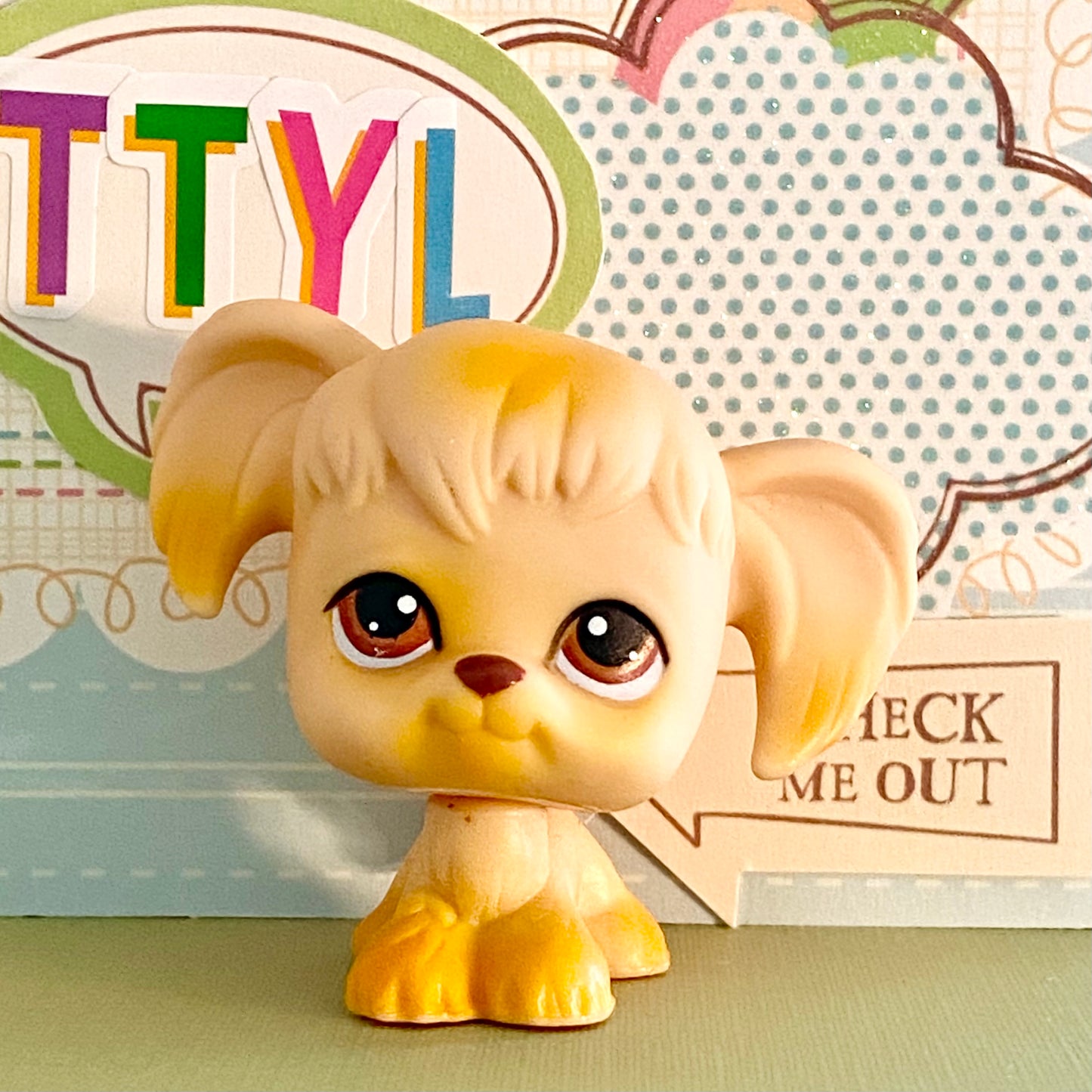 Authentic Vintage Littlest Pet Shop Spaniel Dog No. 26