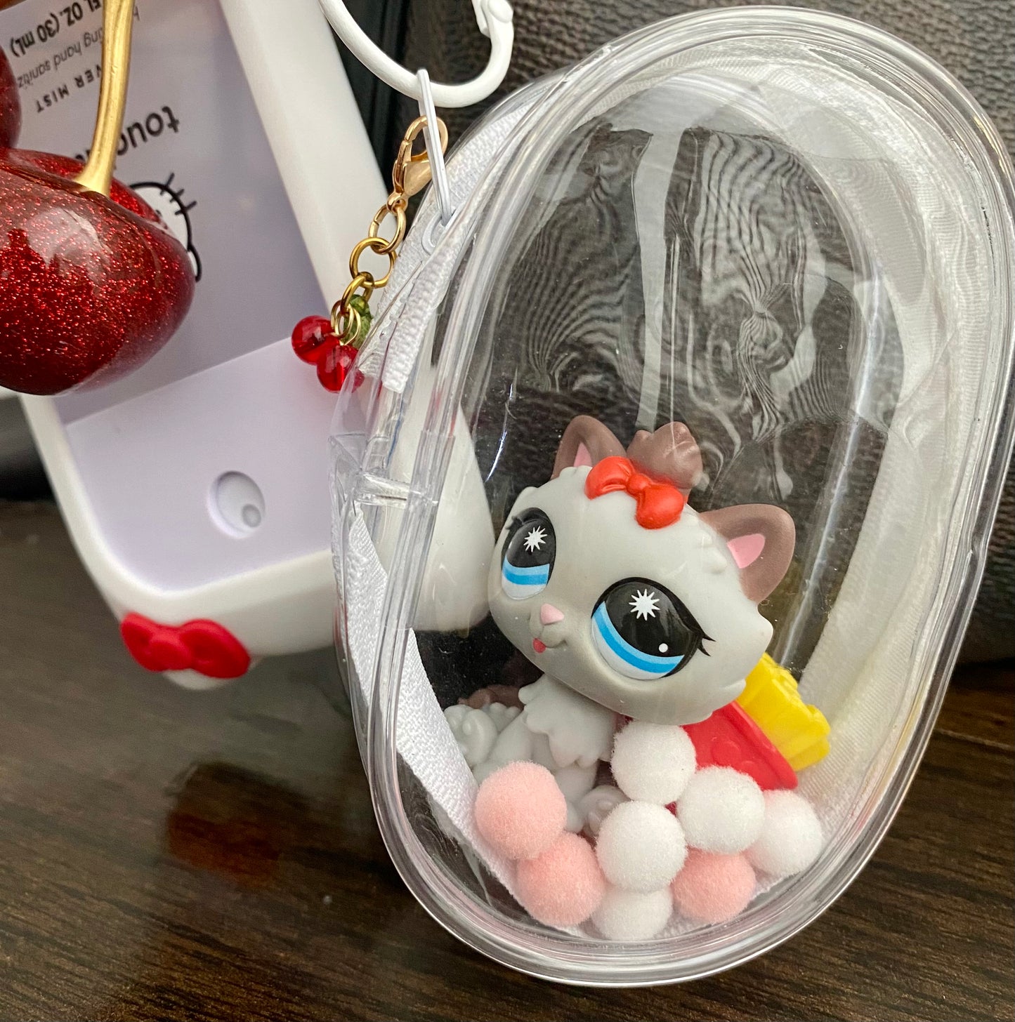 Clear Doll Keychain Pouch