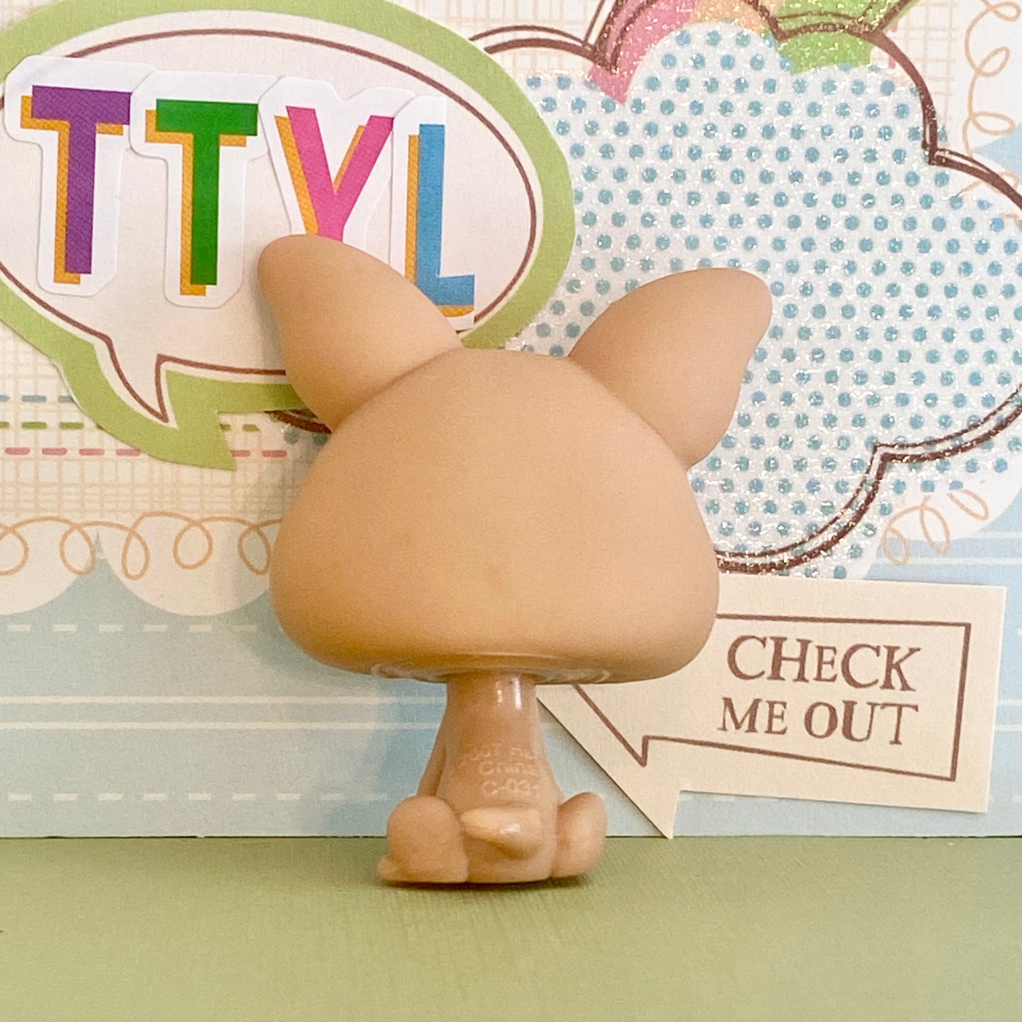 Vintage Authentic Littlest Pet Shop Dog Chihuahua 461 Brown Purple Kohl's Exclusive
