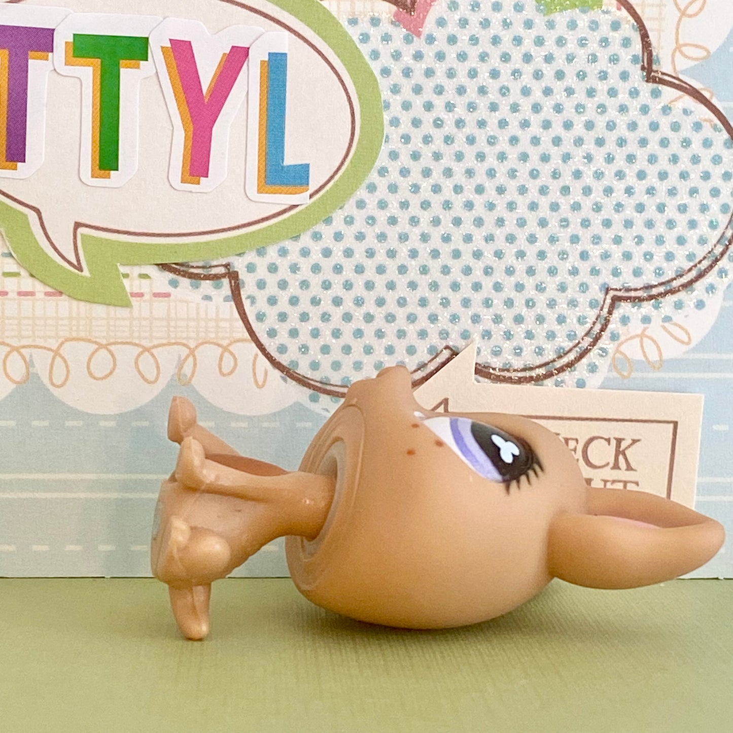 Vintage Authentic Littlest Pet Shop Dog Chihuahua 461 Brown Purple Kohl's Exclusive