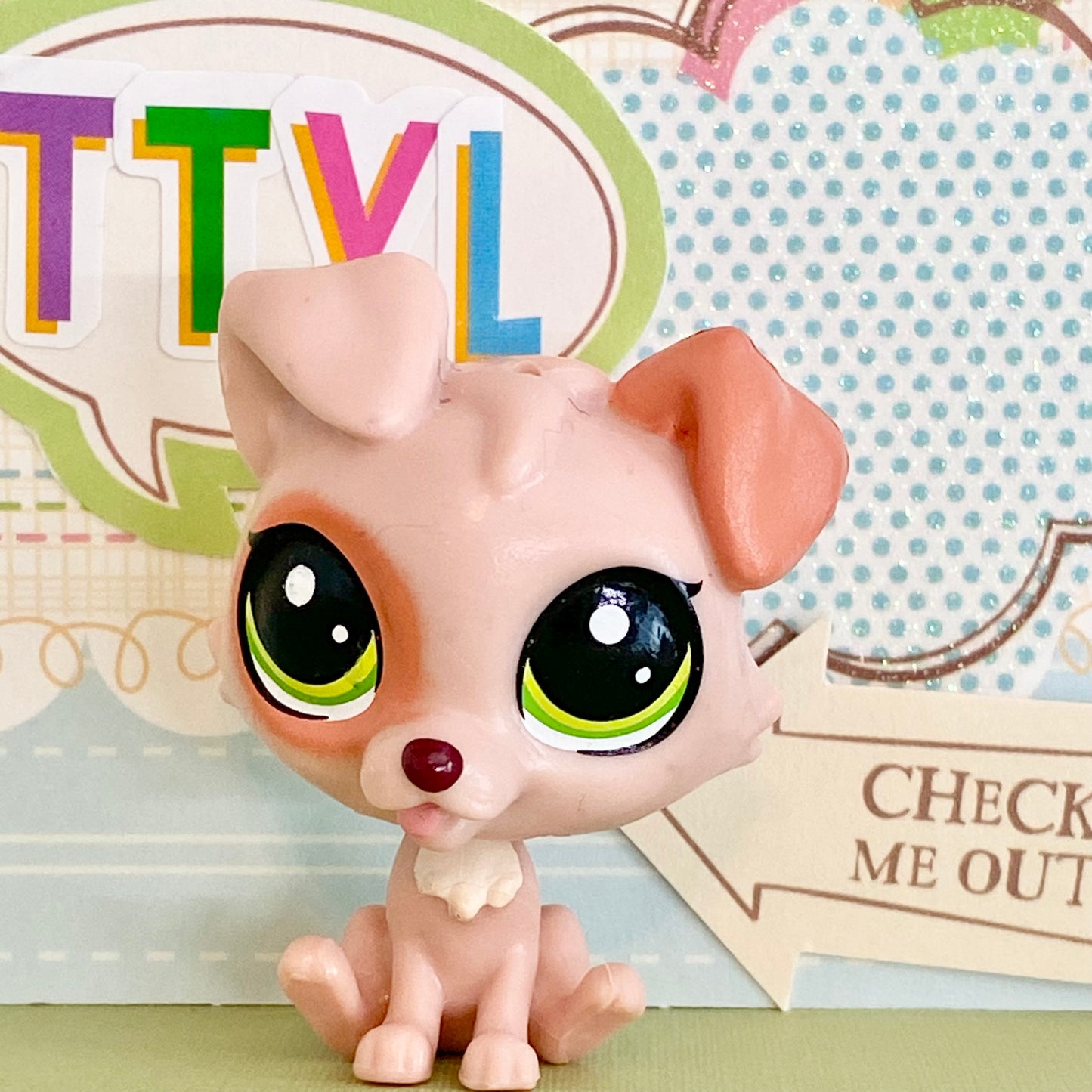 Vintage Authentic Littlest Pet Shop Dog Terrier Albie