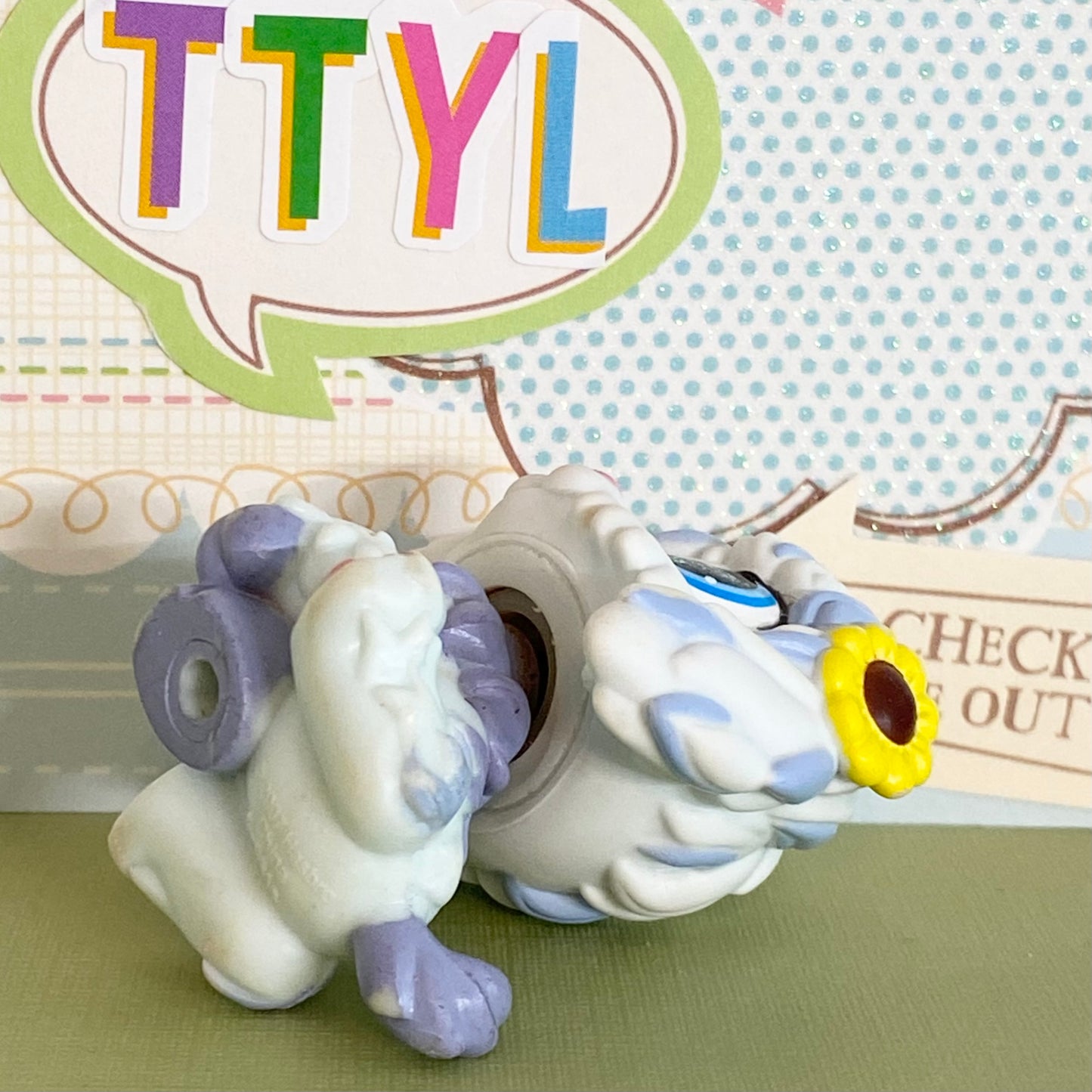 Vintage Authentic Littlest Pet Shop Sheepdog Dog 1712