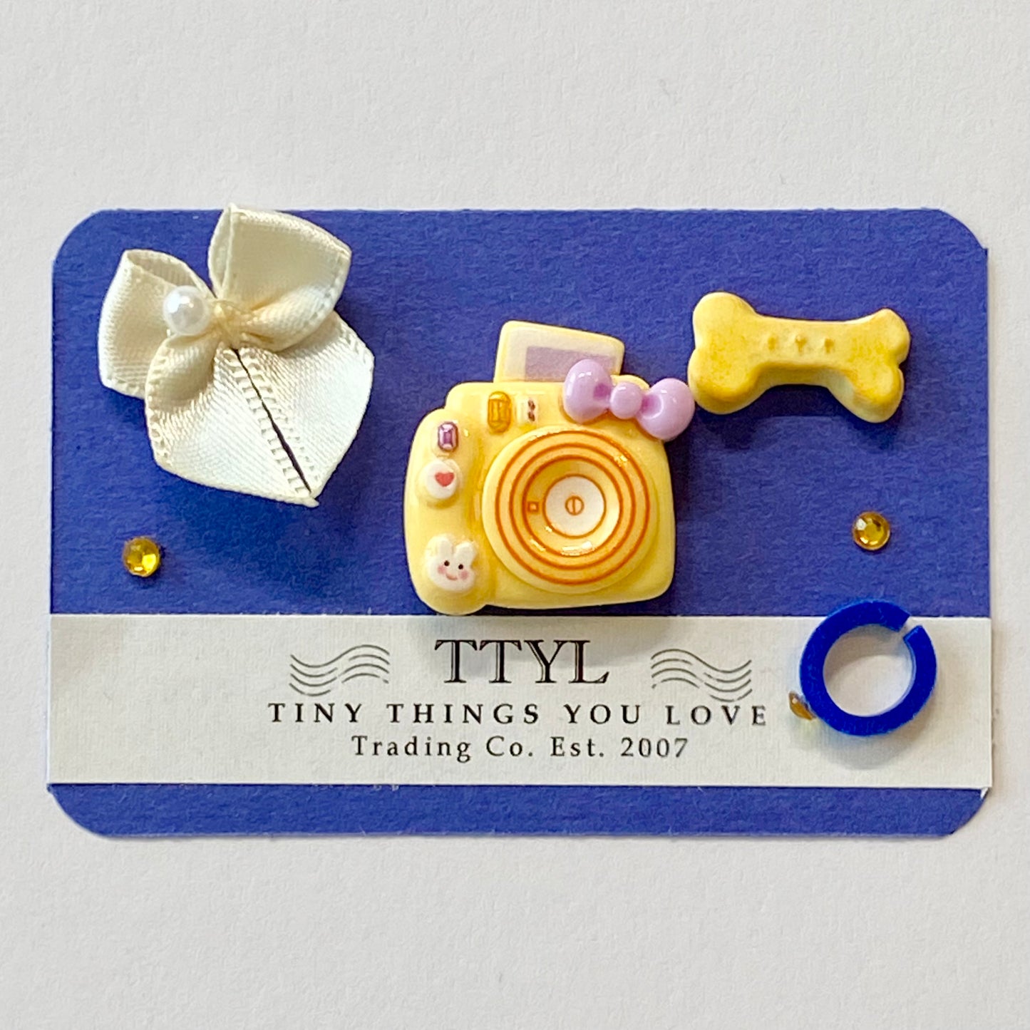 Vintage Authentic Littlest Pet Shop Retriever Dog 268 Yellow Purple Tube