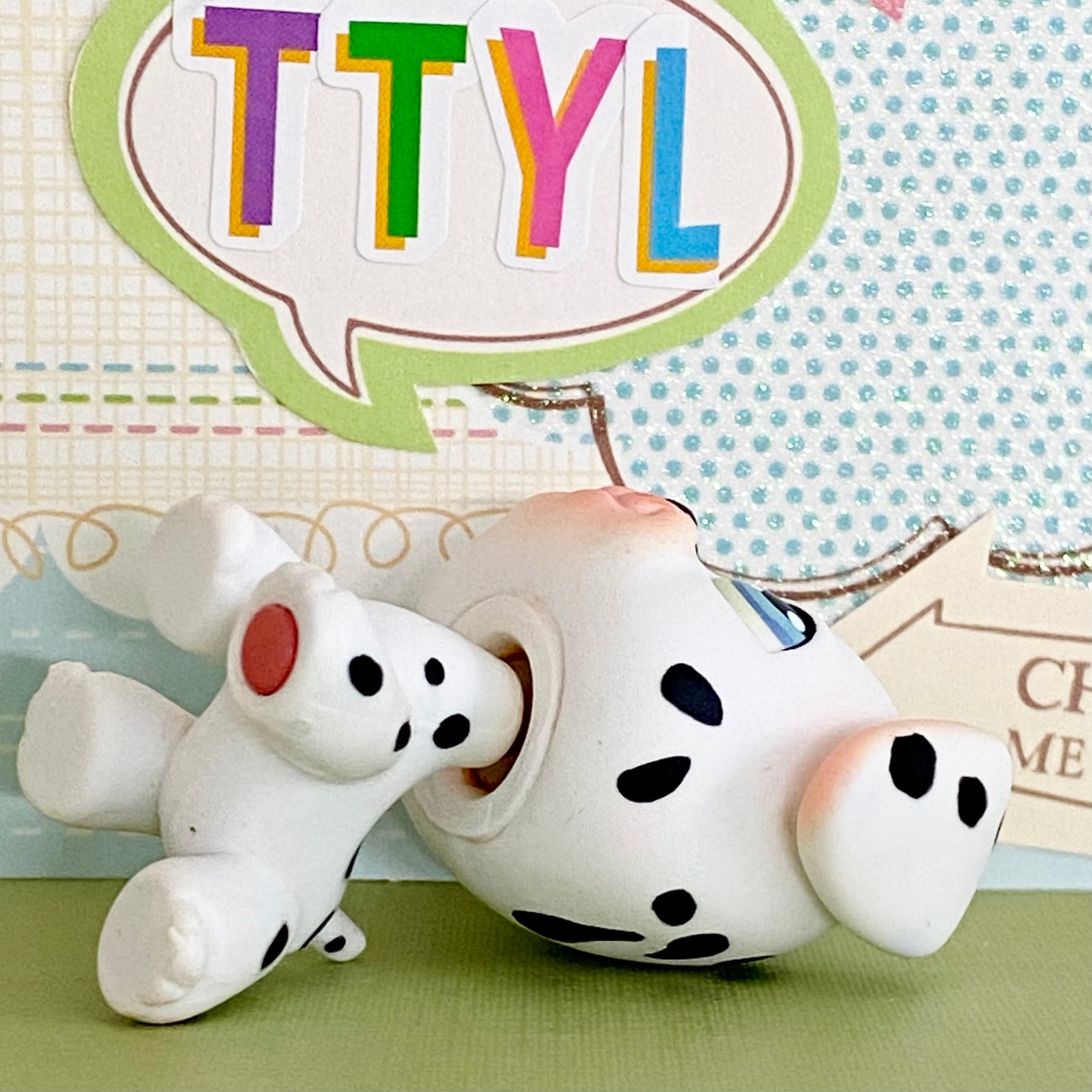 Vintage Authentic Littlest Pet Shop Dalmatian Dog 44 Lovin Playhouse