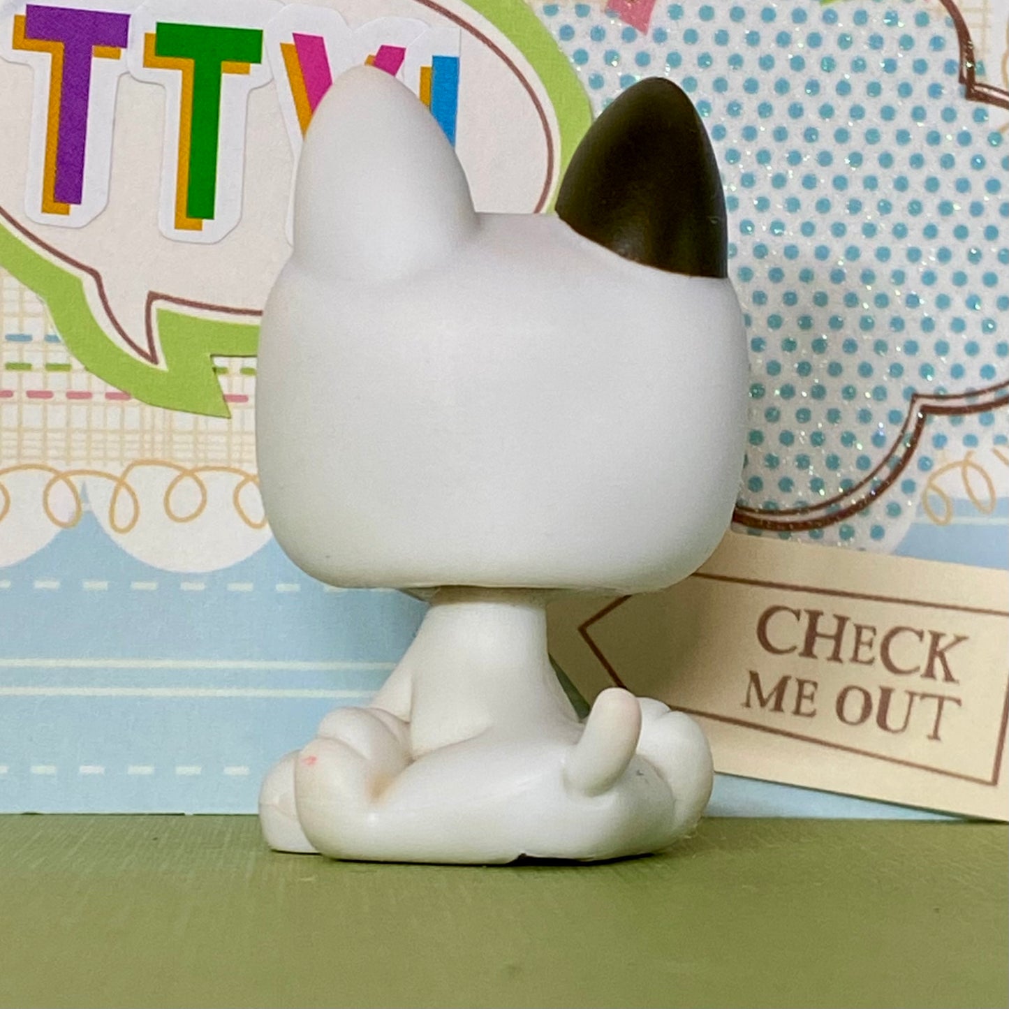 Vintage Authentic Littlest Pet Shop Dog Bull Terrier No Paws Off Electric Diary