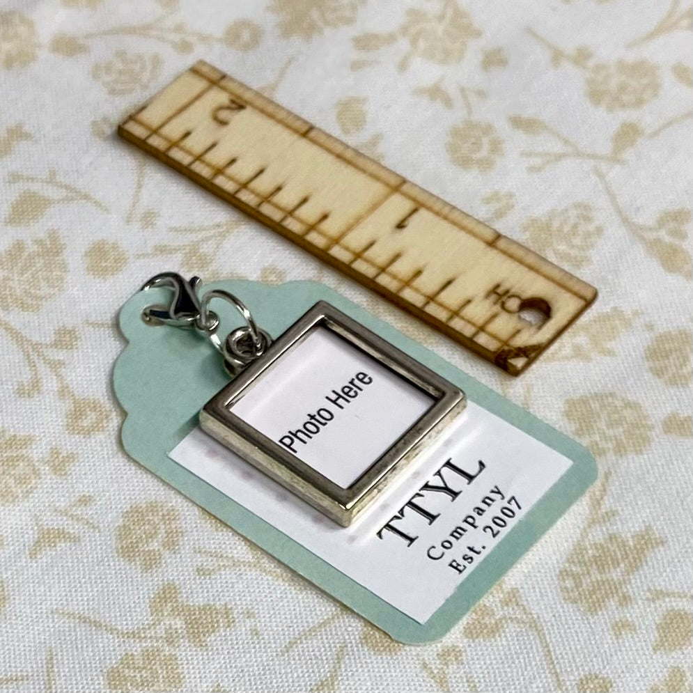 Silver Frame Charm