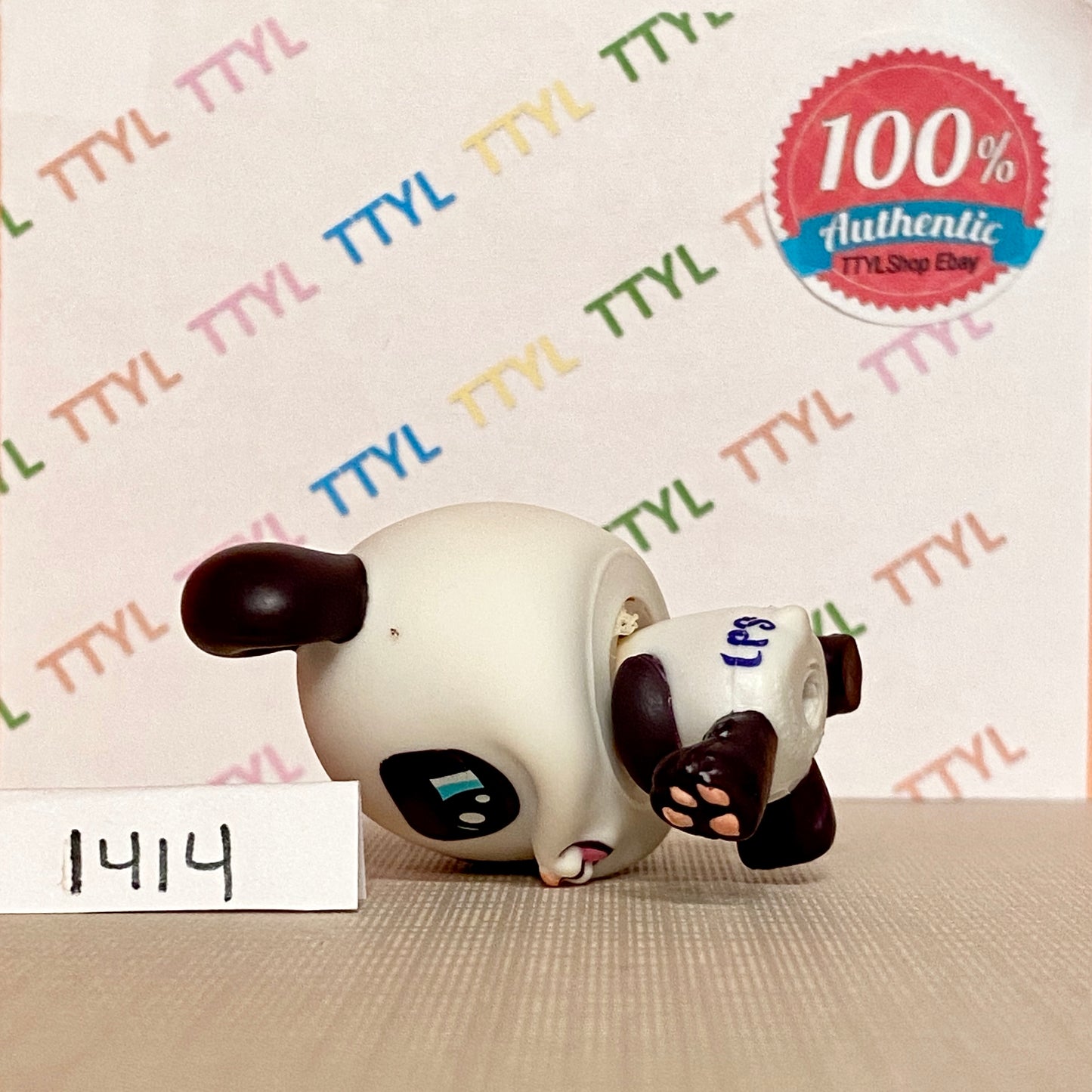 Authentic Vintage Littlest Pet Shop Panda Bear No. 1414