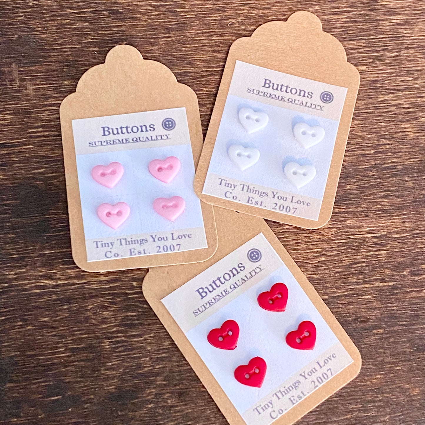 Petite Heart Buttons