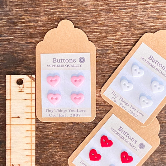 Petite Heart Buttons