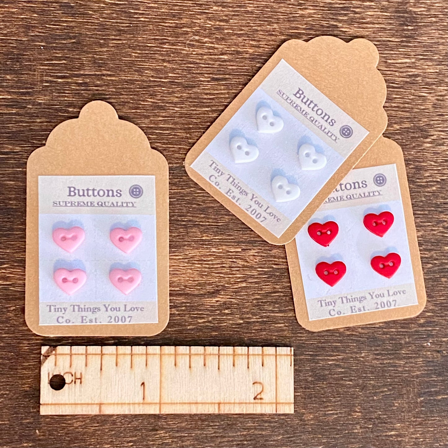 Petite Heart Buttons