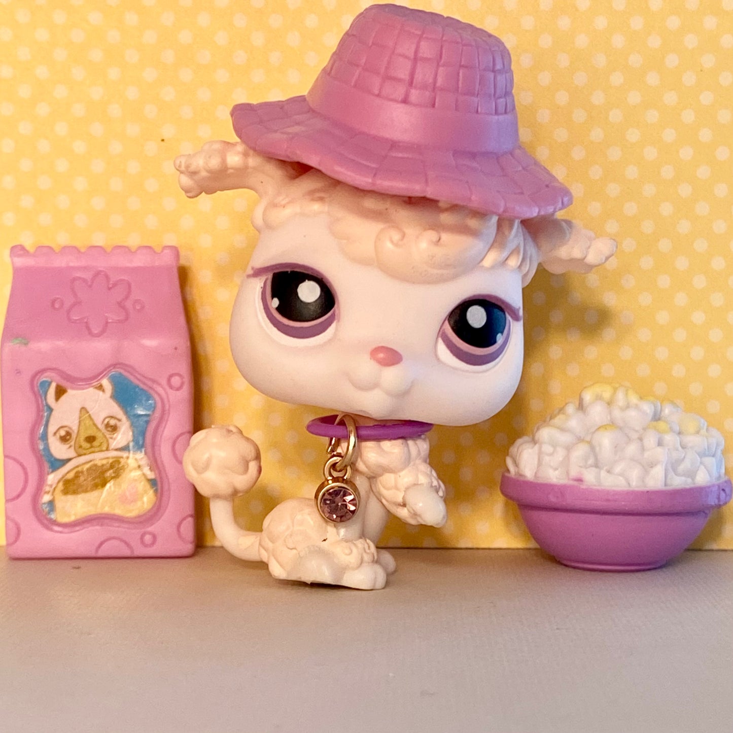 Authentic Vintage Littlest Pet Shop Poodle Dog No. 390