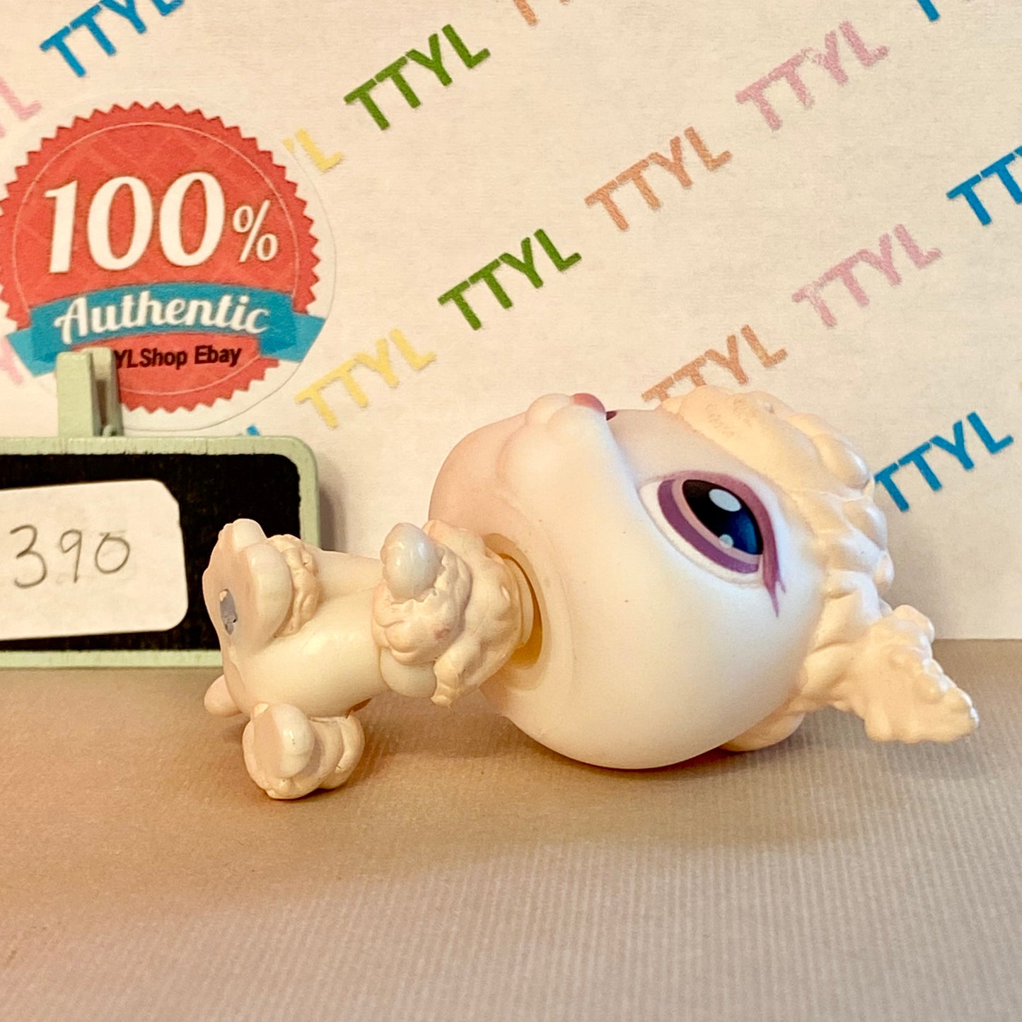Authentic Vintage Littlest Pet Shop Poodle Dog No. 390