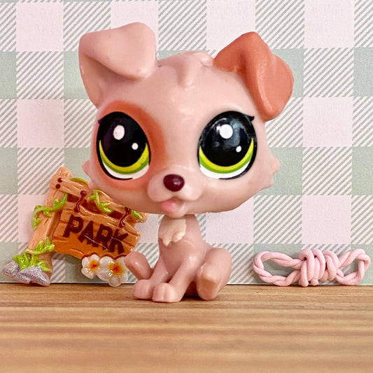 Vintage Authentic Littlest Pet Shop Dog Terrier Albie